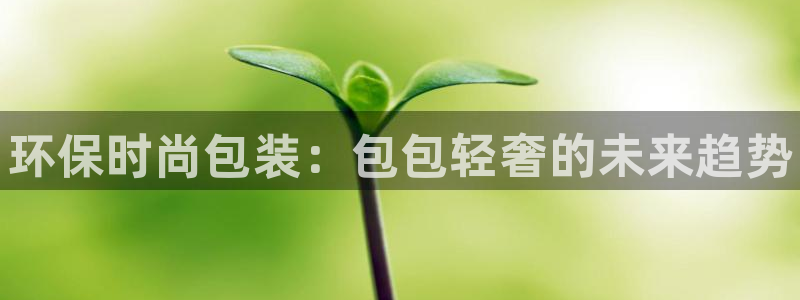 杏耀平台服务中心是干嘛的：环保时尚包装：包包轻奢的未来趋势