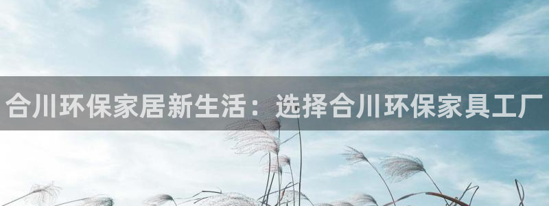 杏耀平台首页：合川环保家居新生活：选择合川环保家具工厂