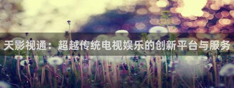 红杏电影：天影视通：超越传统电视娱乐的创新平台与服务